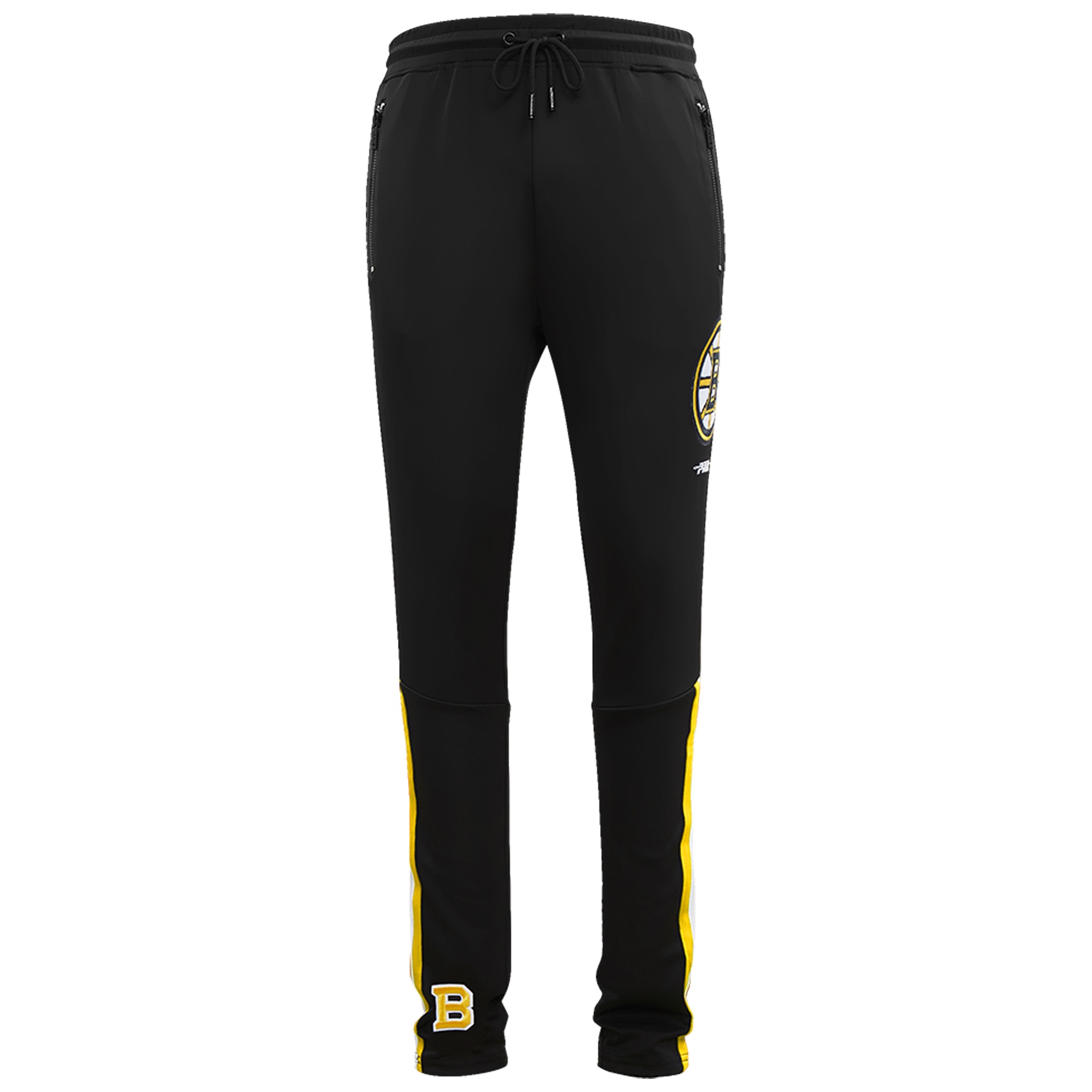 Men's Pro Standard Black Boston Bruins Classic Chenille Track Pants - Image 3
