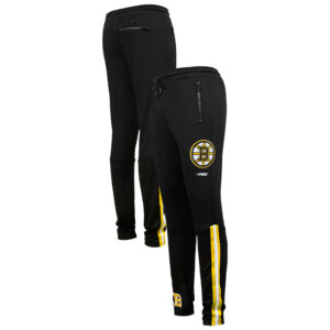 Men's Pro Standard Black Boston Bruins Classic Chenille Track Pants