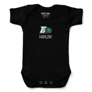 Newborn & Infant Chad & Jake  Black Binghamton Bearcats Personalized Team Logo Bodysuit