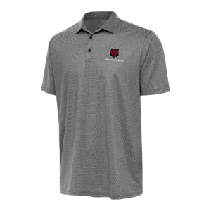Men's Antigua Black/White Arkansas State Red Wolves Rings Polo