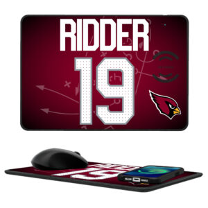 Keyscaper Desmond Ridder Arizona Cardinals Wireless Charger and Mouse Pad