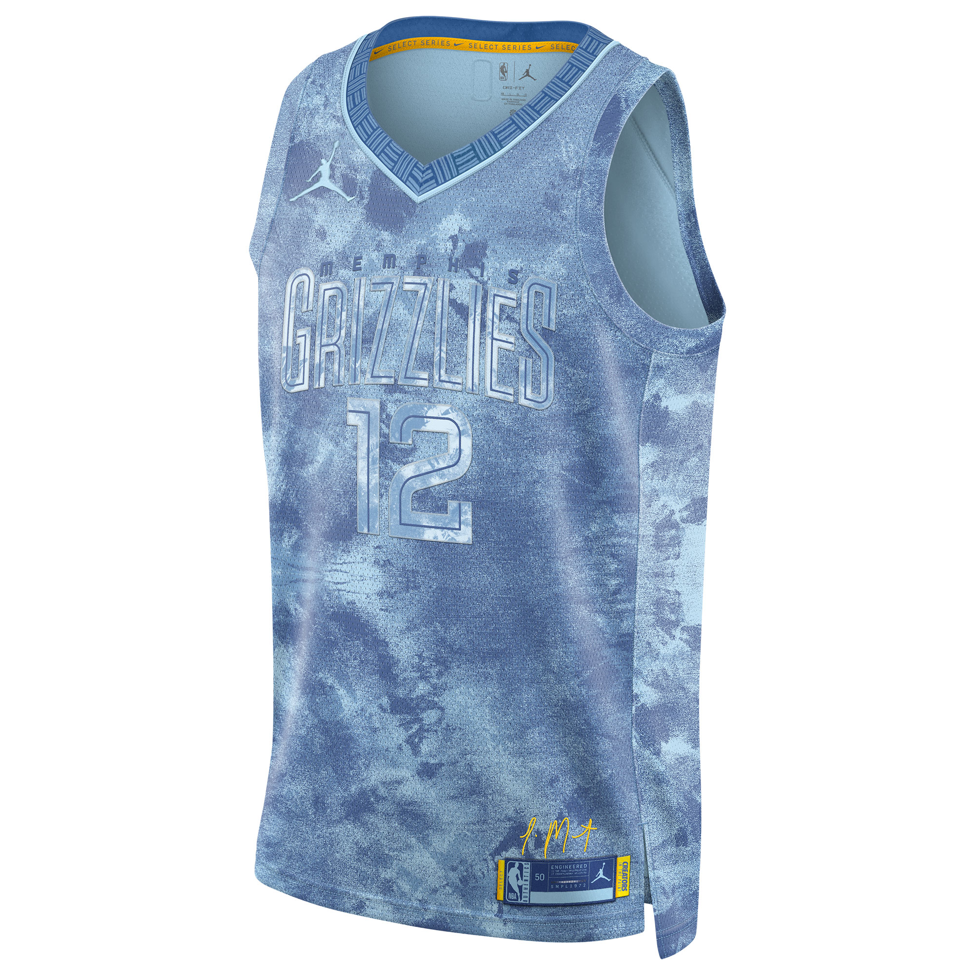 Unisex Nike Ja Morant Light Blue Memphis Grizzlies Select Series Swingman Jersey - Image 3