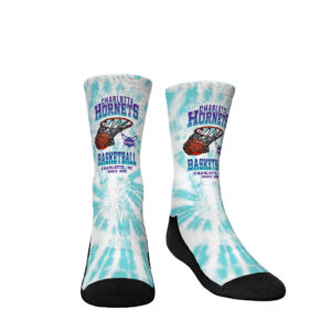 Youth Rock Em Socks  Charlotte Hornets Vintage Hoop Crew Socks