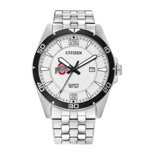 Men's Ohio State Buckeyes Citizen Quartz Stainless Steel Watch