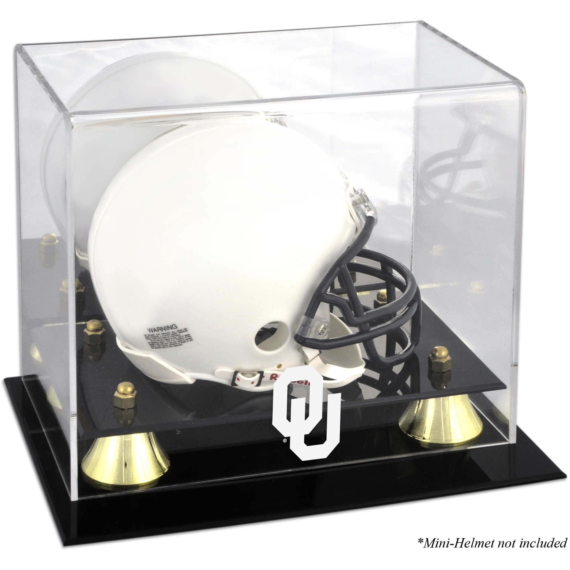 Oklahoma Sooners Golden Classic Logo Mini Helmet Display Case