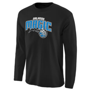 Men's Black Orlando Magic Primary Logo Long Sleeve T-Shirt
