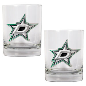 Dallas Stars 10oz. Rocks Glass Set