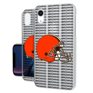 Cleveland Browns iPhone Clear Text Backdrop Design Case