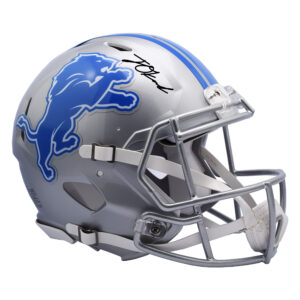 Jeff Okudah Detroit Lions Autographed Riddell Speed Authentic Helmet