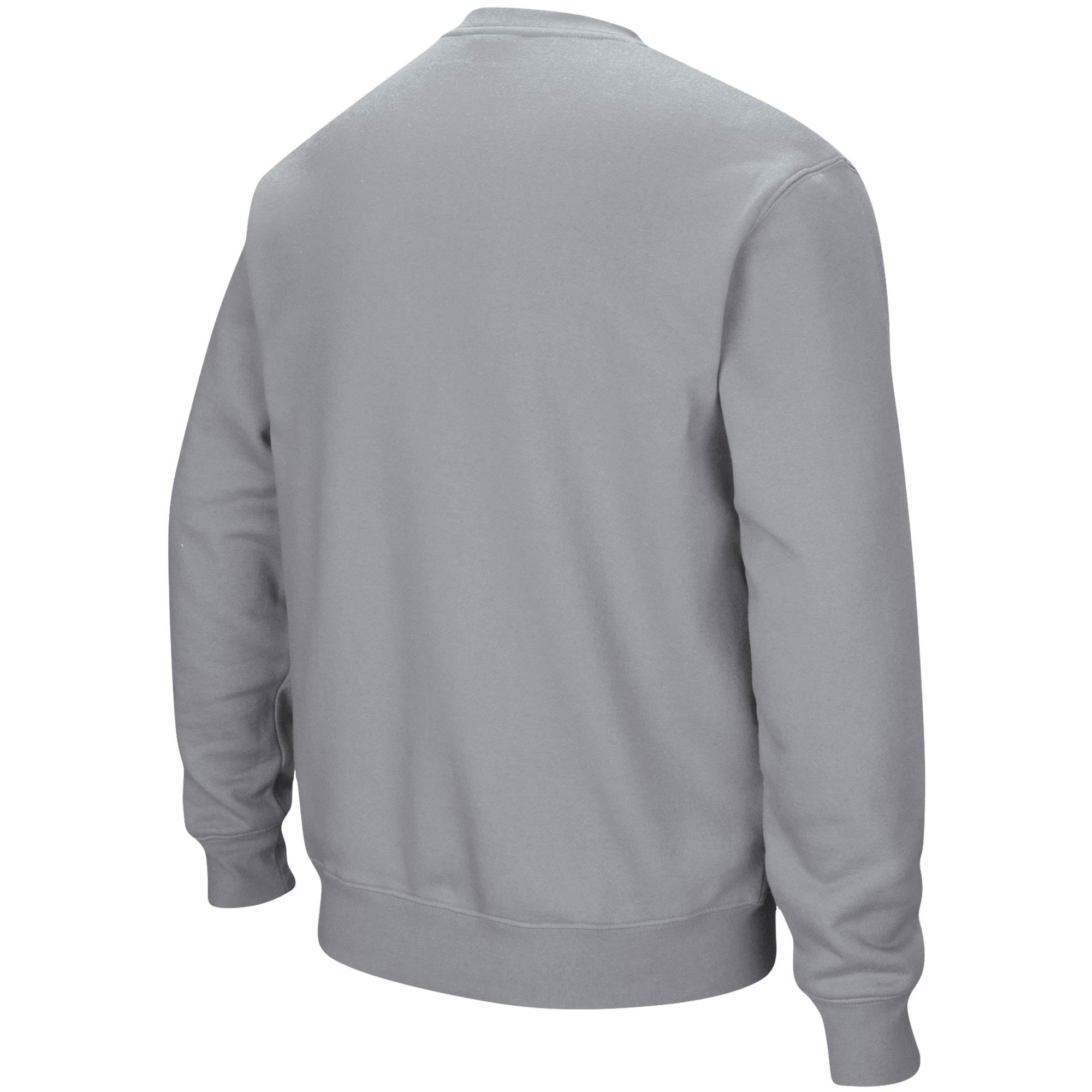 Men's Colosseum Heathered Gray NDSU Bison Arch & Logo Tackle Twill Pullover Sweatshirt - Image 7