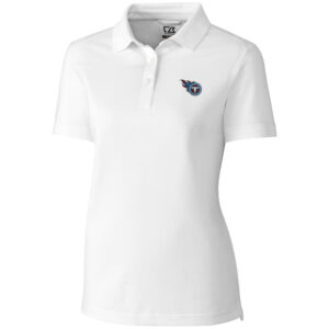Women's Cutter & Buck White Tennessee Titans Advantage Polo