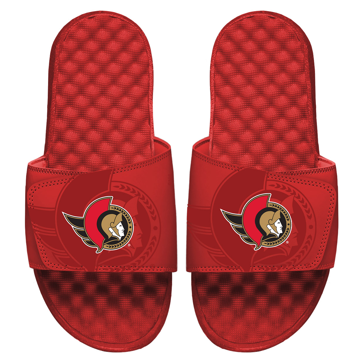 Men's ISlide Red Ottawa Senators OT Slide Sandals