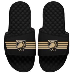 Men's ISlide Black Army Black Knights Varsity Stripes Slide Sandals