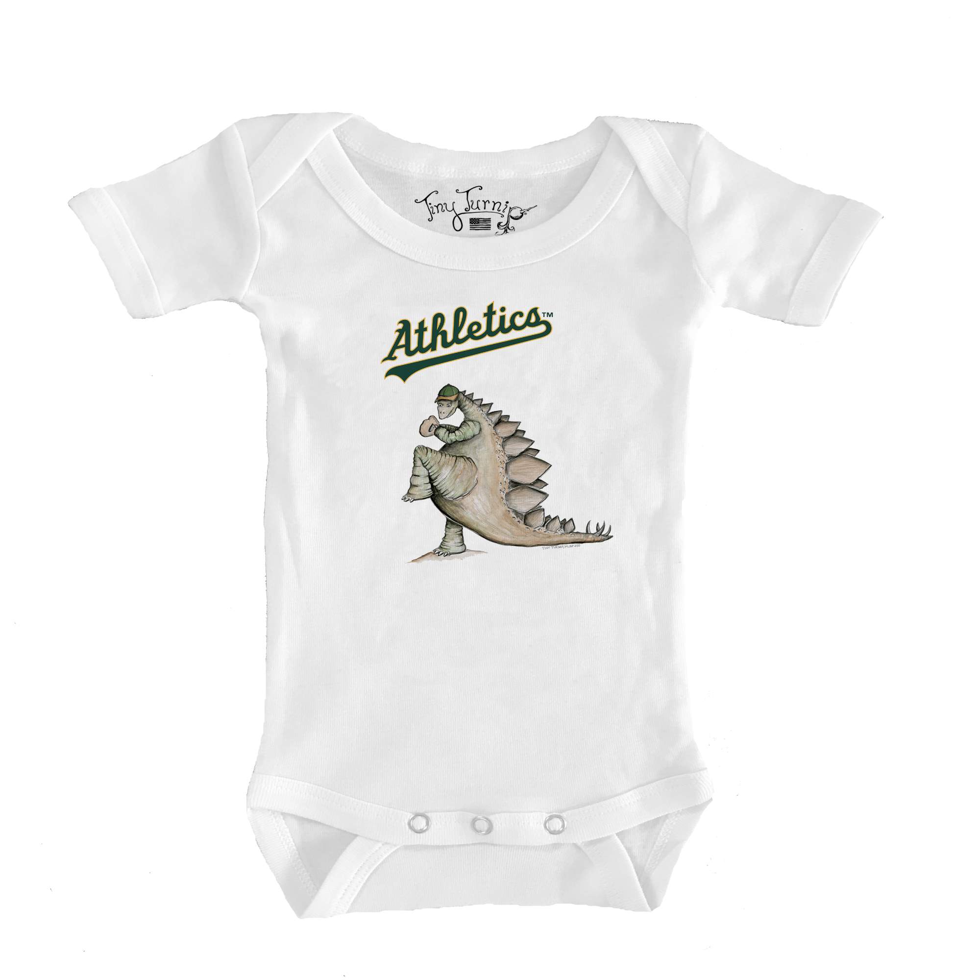 Infant Tiny Turnip White Athletics Stega Bodysuit