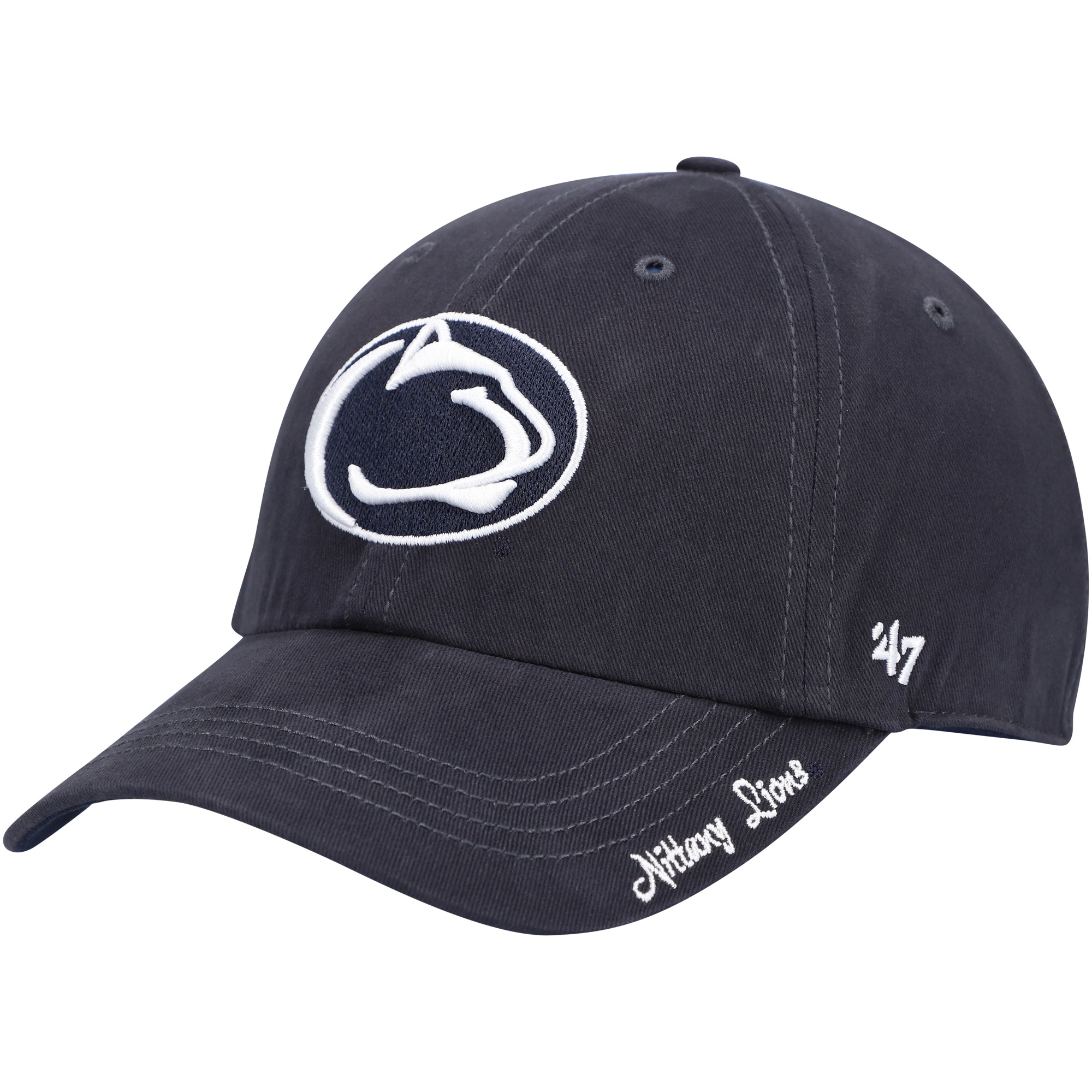 Women's '47 Navy Penn State Nittany Lions Miata Clean Up Adjustable Hat - Image 6