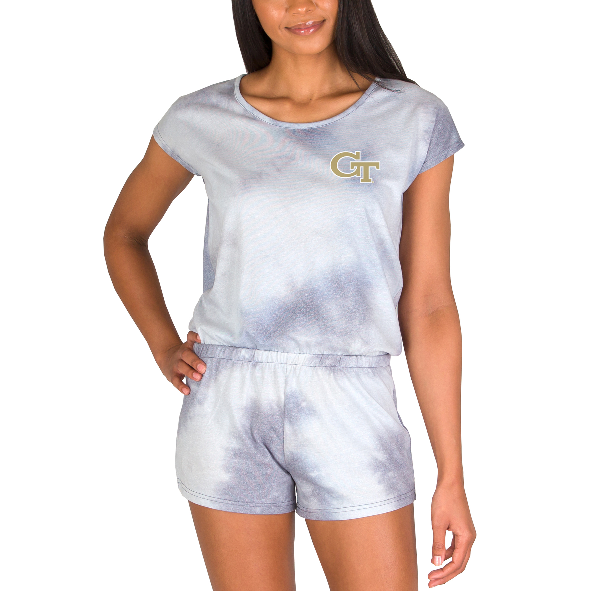 Women's Concepts Sport Gray Georgia Tech Yellow Jackets Marina Romper
