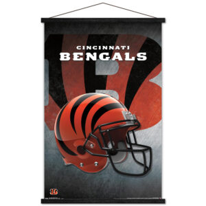 Cincinnati Bengals 22.4'' x 34'' Magnetic Framed Poster