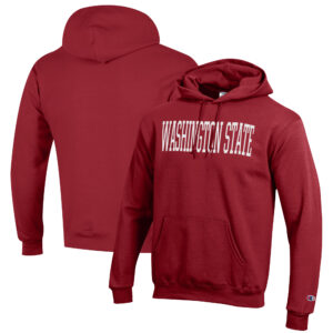 Men's Washington State Cougars Crimson Washington State Cougars Eco Powerblend Pullover Hoodie