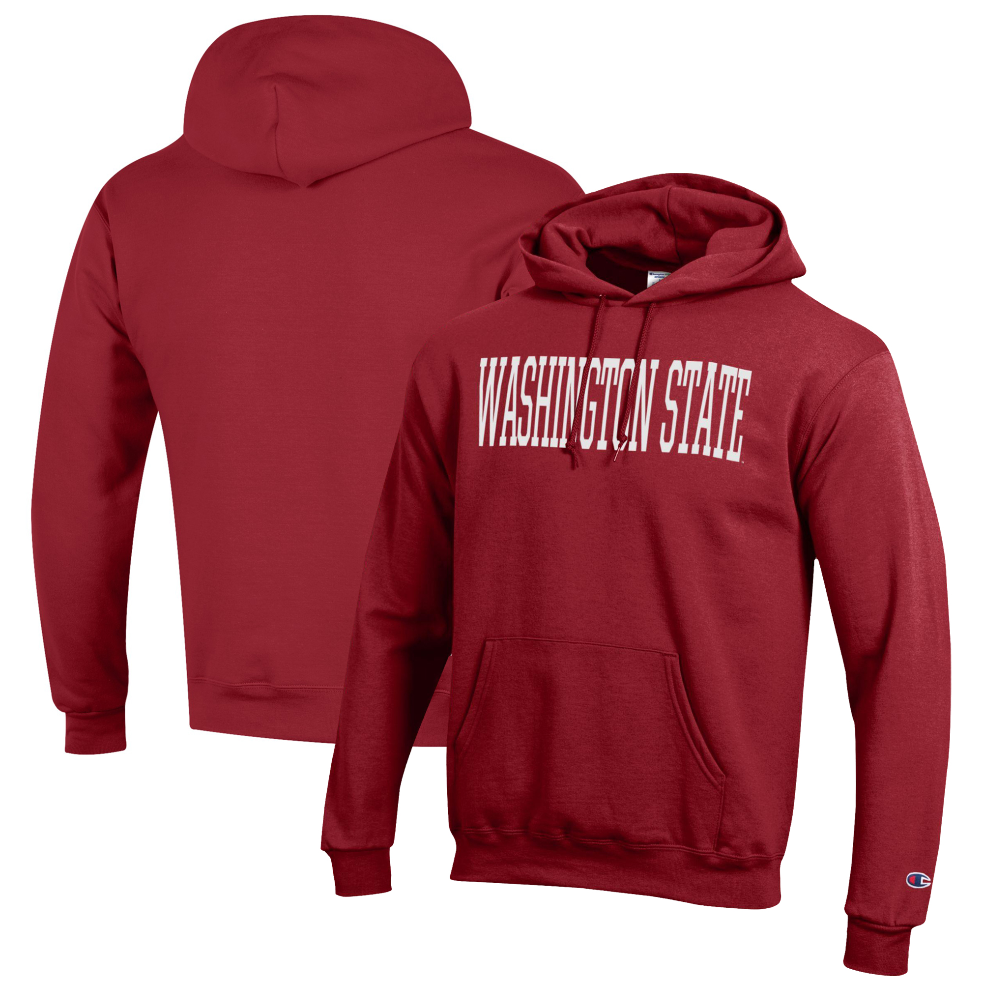 Men's Washington State Cougars Crimson Washington State Cougars Eco Powerblend Pullover Hoodie