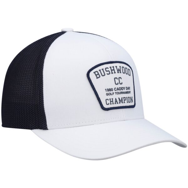 Men's TravisMathew White Presidential Suite Trucker Snapback Hat - Image 4