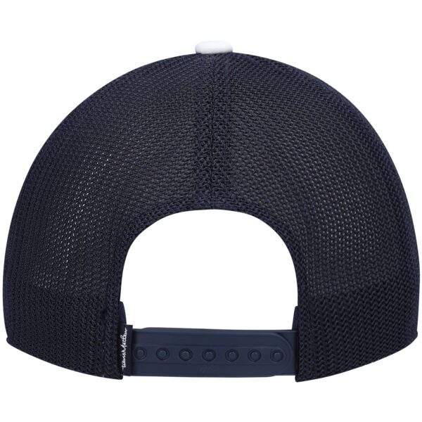 Men's TravisMathew White Presidential Suite Trucker Snapback Hat - Image 9