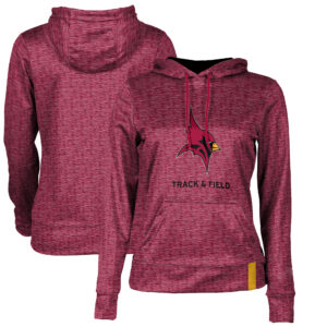 Women's Cardinal St John Fisher Cardinals Track & Field Pullover Hoodie