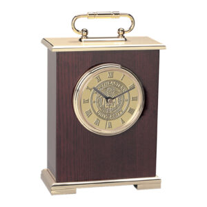 Gold Northeastern Huskies Team Carriage Clock