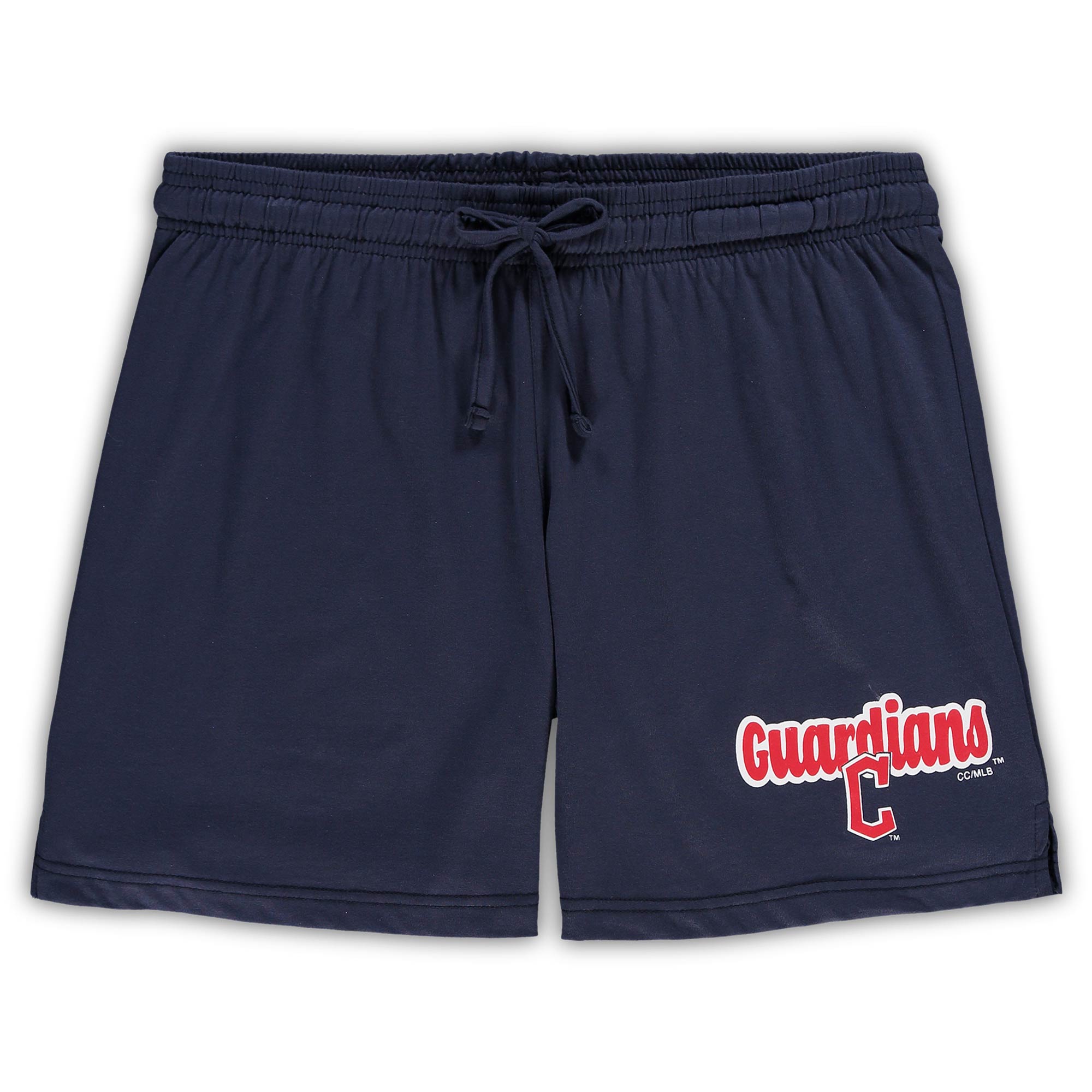 Women's Concepts Sport Navy Cleveland Guardians Plus Size Cloud Tank Top & Shorts Sleep Set - Image 4