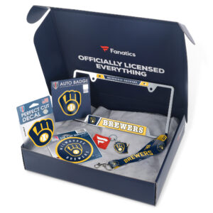 WinCraft Milwaukee Brewers Fanatics Pack Automotive-Themed Gift Box - $55+ Value