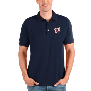 Men's Antigua Navy Washington Nationals Affluent Polo