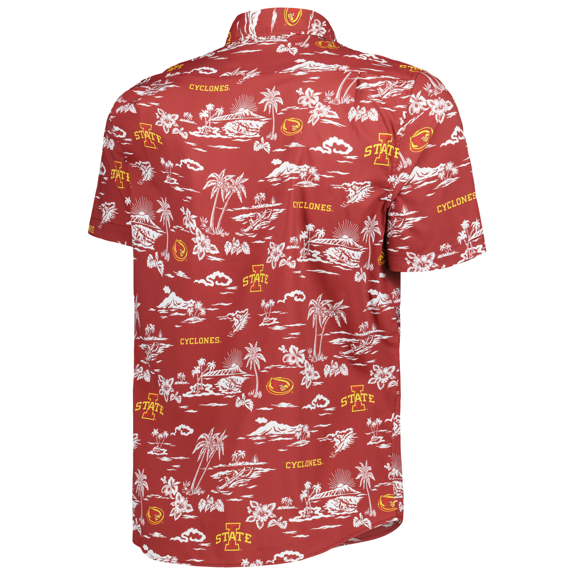 Men's Reyn Spooner Cardinal Iowa State Cyclones Performance Button-Down Shirt - Image 7