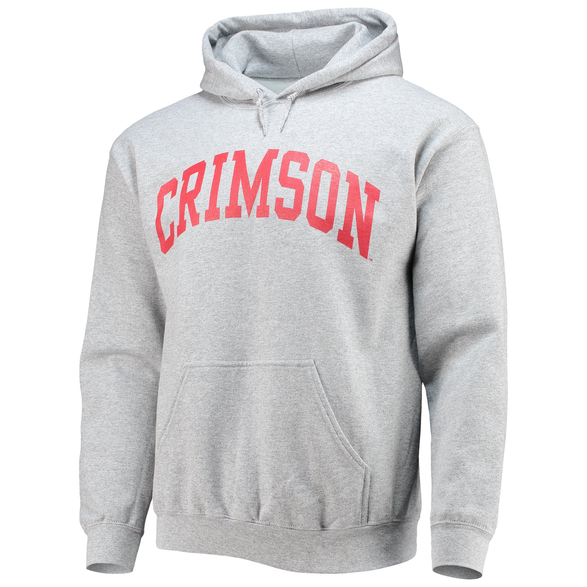 Men's Fanatics Gray Harvard Crimson Basic Arch Pullover Hoodie - Image 6
