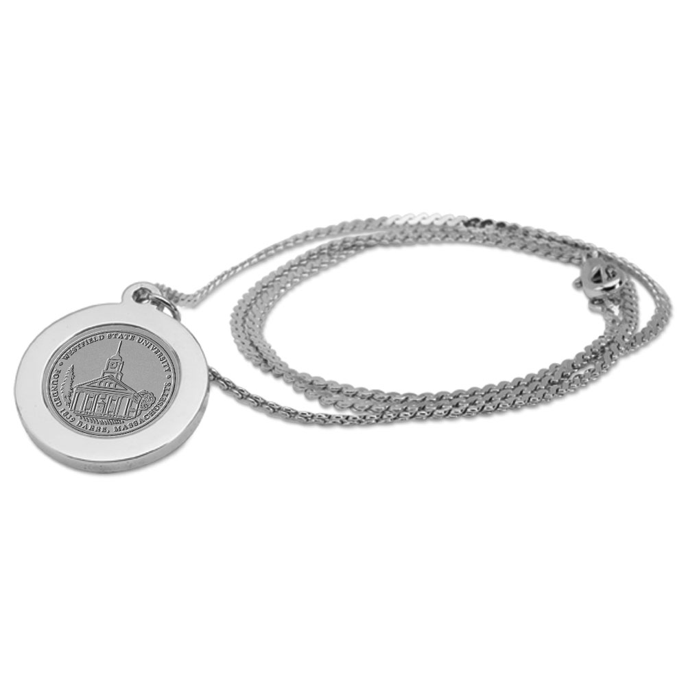 Silver Westfield State Owls Pendant Necklace