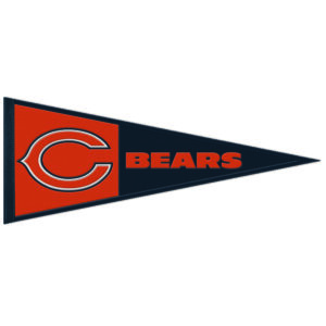 WinCraft Chicago Bears 13" x 32" Wool Primary Logo Pennant