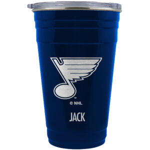 St. Louis Blues Team Logo 22oz. Personalized Tailgater Travel Tumbler
