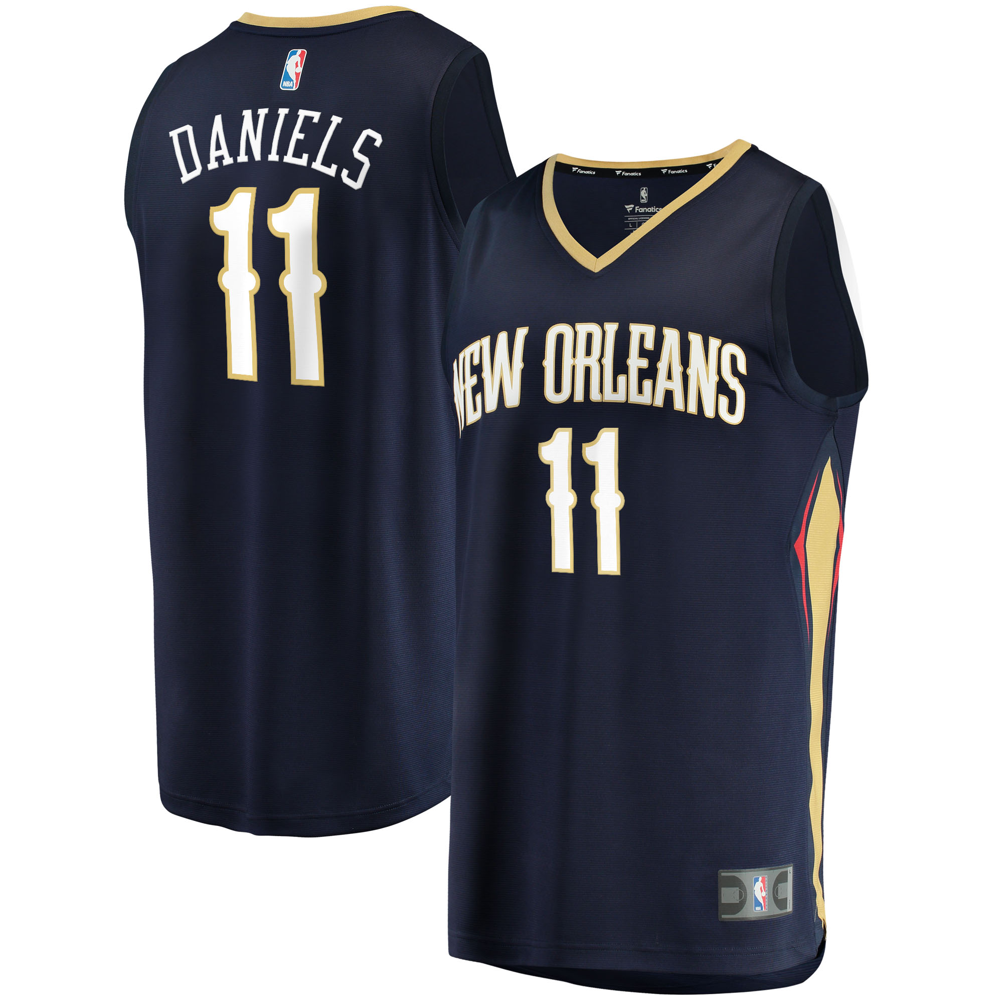 Men's Fanatics Dyson Daniels Navy New Orleans Pelicans Fast Break Replica Player Jersey - Icon Edition