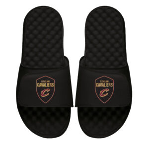 Men's ISlide Black Cleveland Cavaliers Shield Slide Sandals