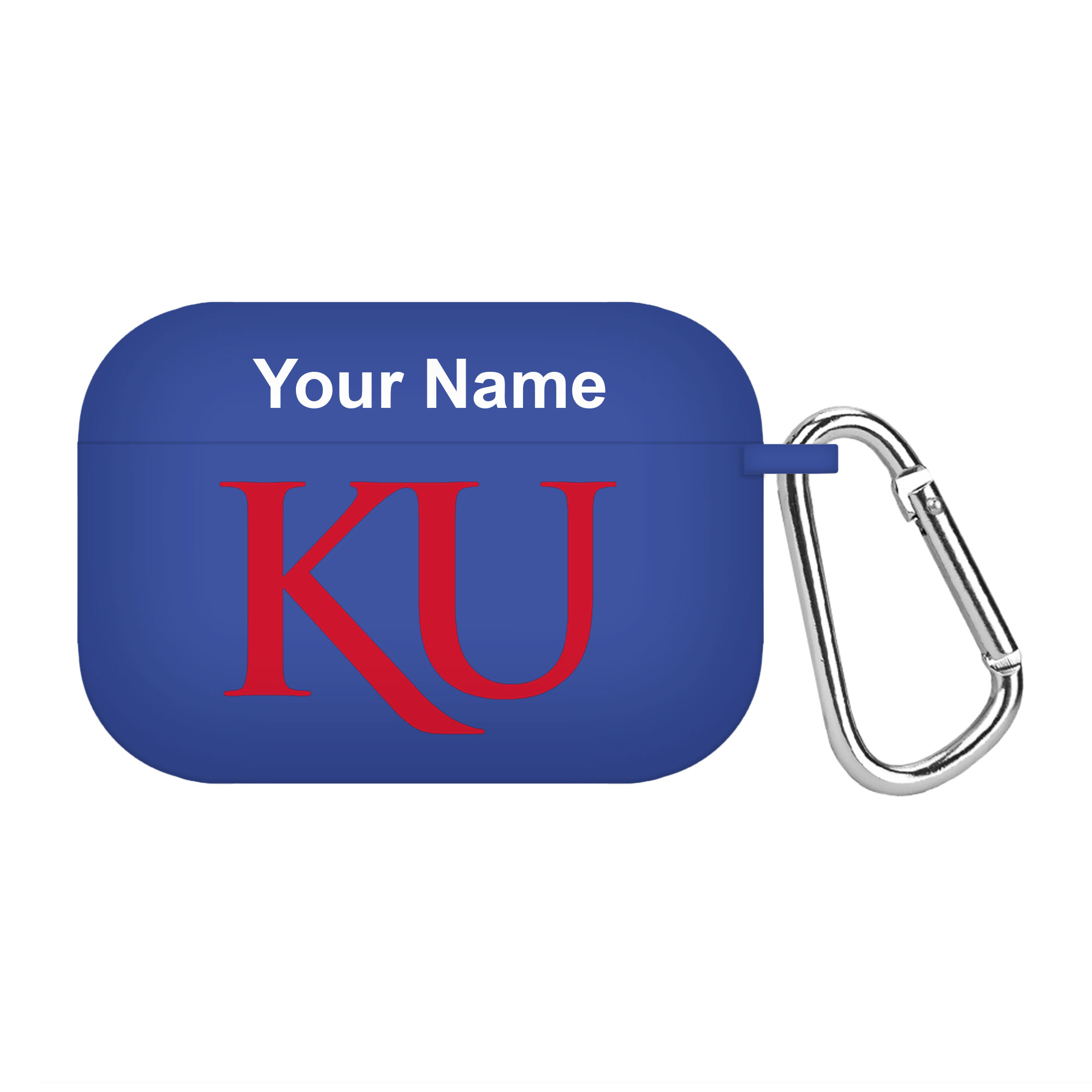 Royal Kansas Jayhawks Personalized AirPods Pro Case Cover - Image 4