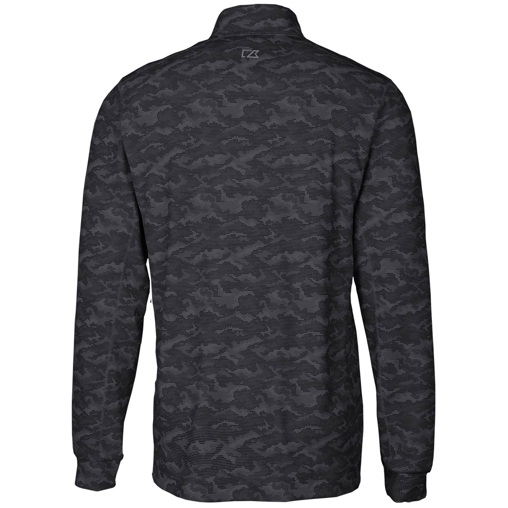 Men's Cutter & Buck Black South Florida Bulls Big & Tall Traverse Camo Print Stretch Quarter-Zip Pullover Top - Image 4