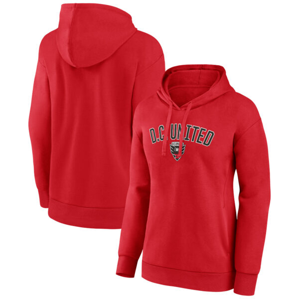 Women's Red D.C. United Victory Arch Pullover Hoodie