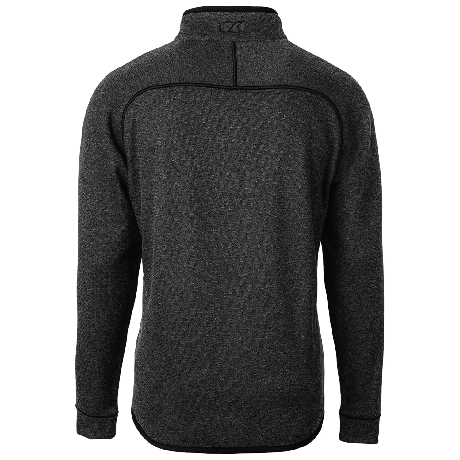 Men's Cutter & Buck Heather Charcoal UCF Knights Mainsail Sweater-Knit Half-Zip Pullover Jacket - Image 7