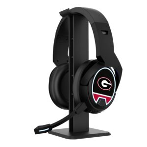 Georgia Bulldogs Logo Wireless Bluetooth Gaming Headphones & Stand