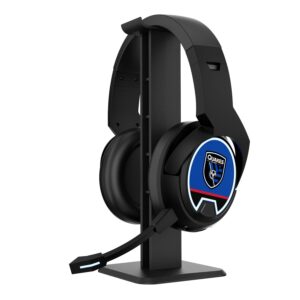 San Jose Earthquakes Stripe Wireless Gaming Bluetooth Headphones & Stand