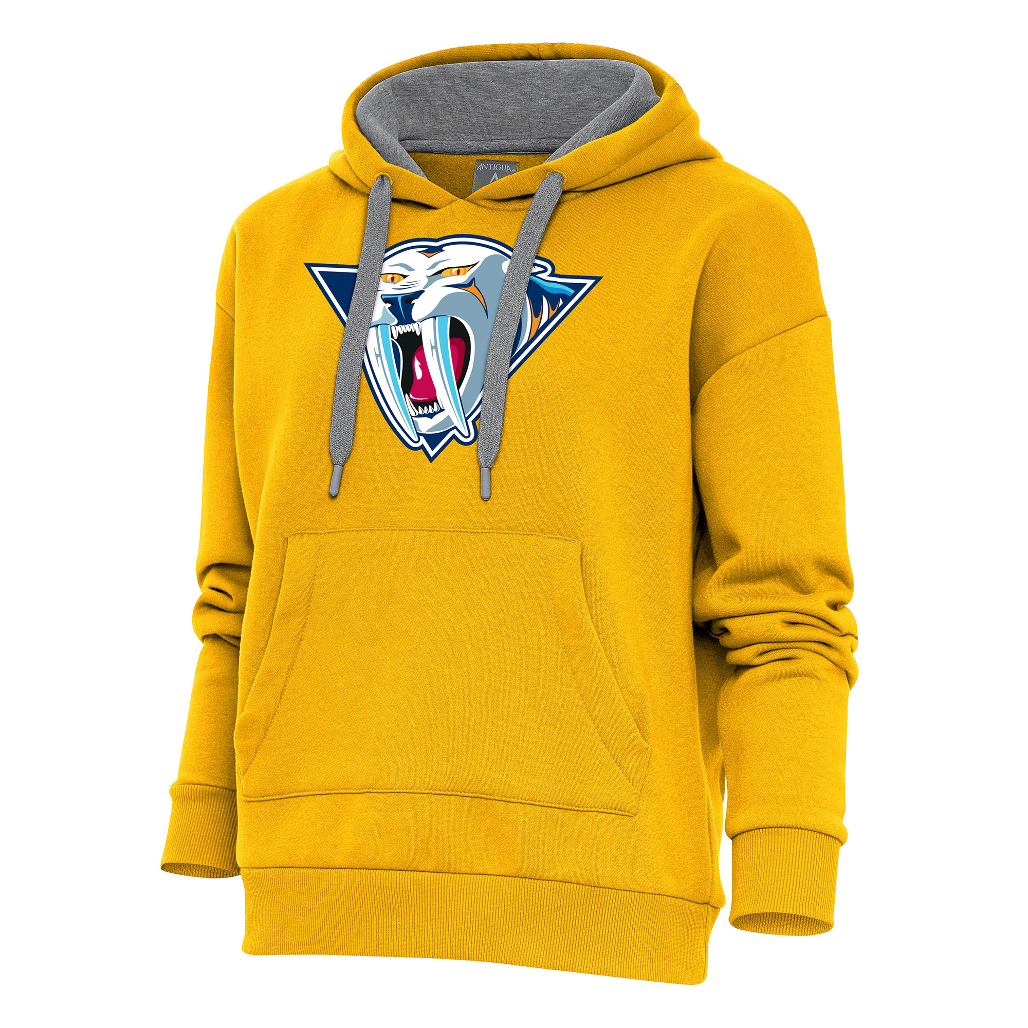 Women's Antigua Gold Nashville Predators Special Edition 2.0 Victory Pullover Hoodie