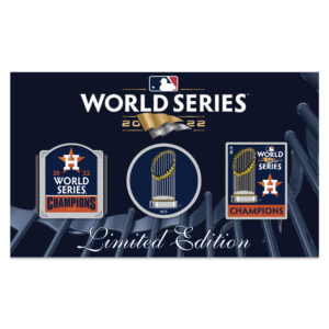 WinCraft Houston Astros 2022 World Series Champions Three-Piece Pin Set