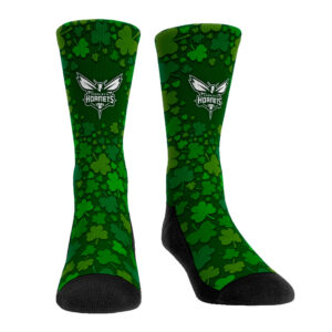 Rock Em Socks Charlotte Hornets St. Paddy's Day Shamrock Crew Socks