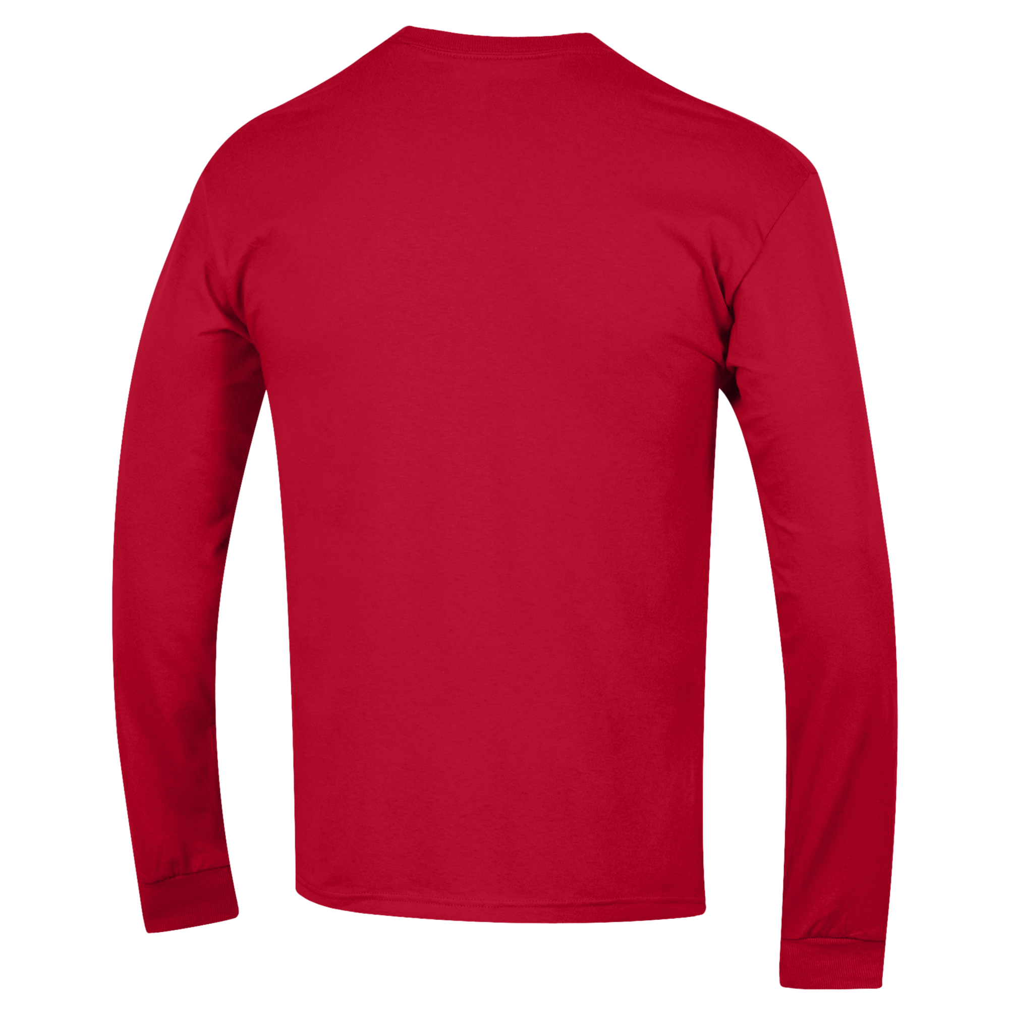 Men's Champion Red Georgia Bulldogs Stack Logo Baseball Long Sleeve T-Shirt - Image 4
