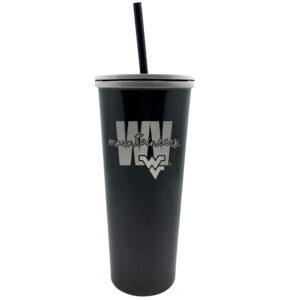 West Virginia Mountaineers 24oz. Onyx Skinny Tumbler