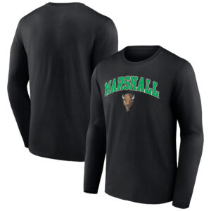 Men's Black Marshall Thundering Herd Campus Long Sleeve T-Shirt