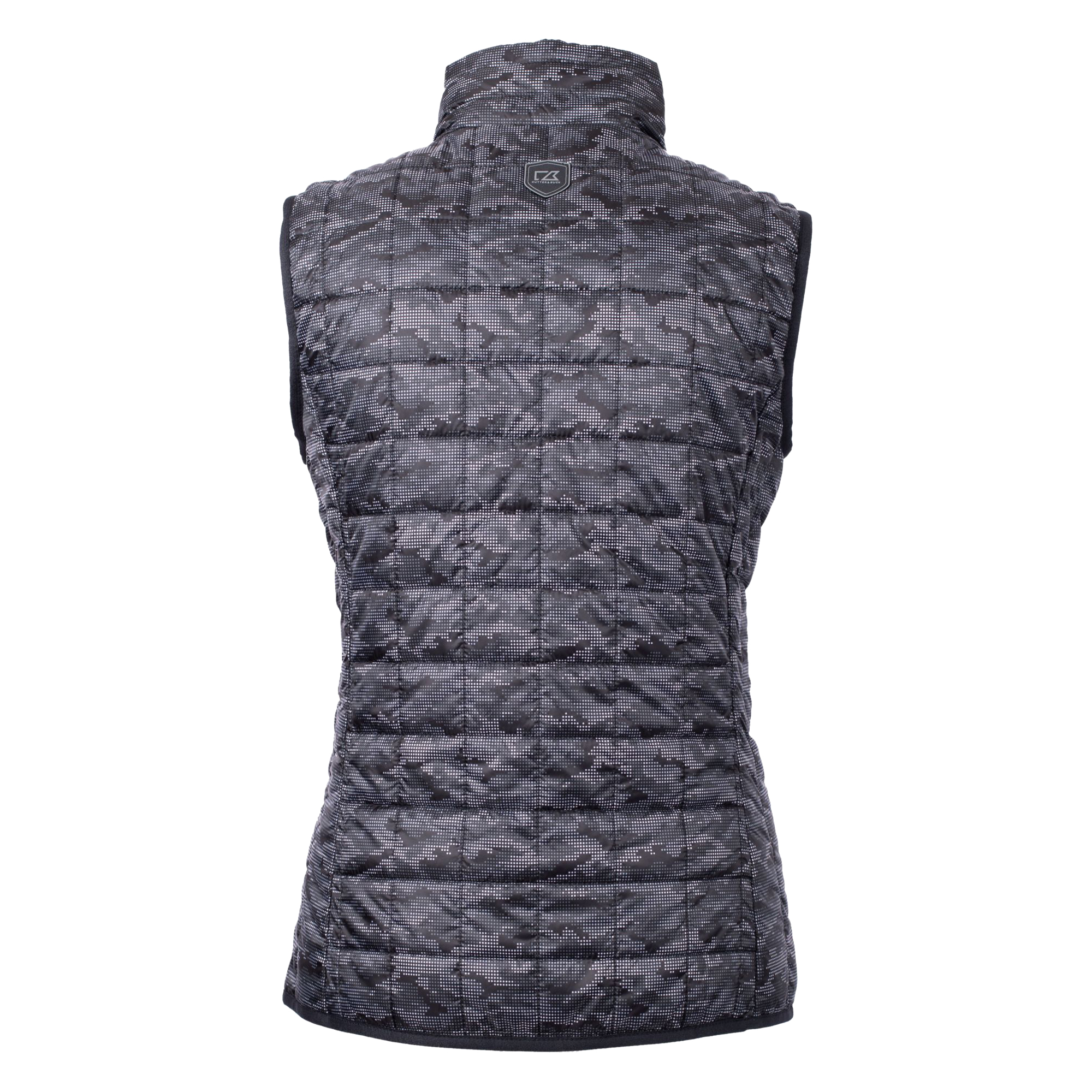 Women's Cutter & Buck Black Baltimore Ravens Helmet Logo Rainier PrimaLoft Eco Insulated Full-Zip Puffer Vest - Image 4